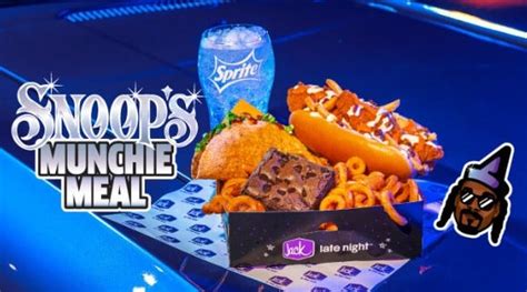 Jun 16, 2023 ... In celebration of the 10 year anniversary of the original Munchie Meal, Jack is introducing the limited edition 'Snoop's Munchie Meal' and ...